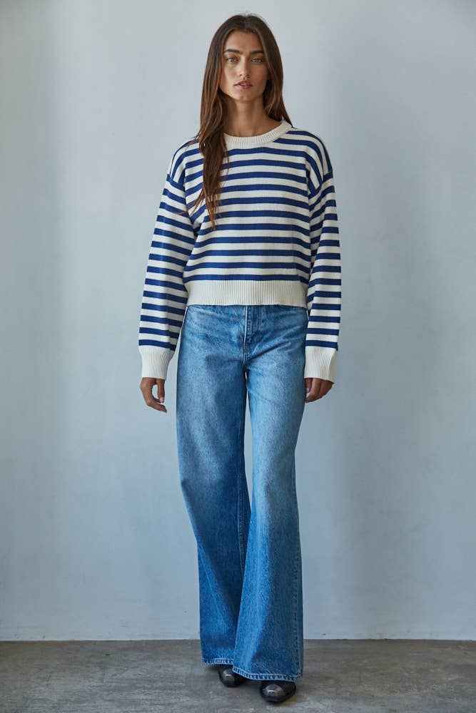 Navy Stripe Sweater