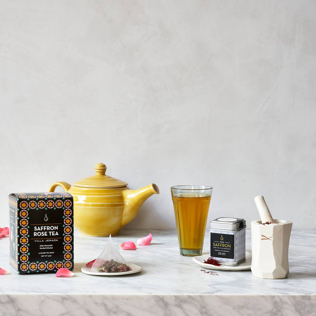 Saffron Rose Green Tea - (150g) 12 tea bags