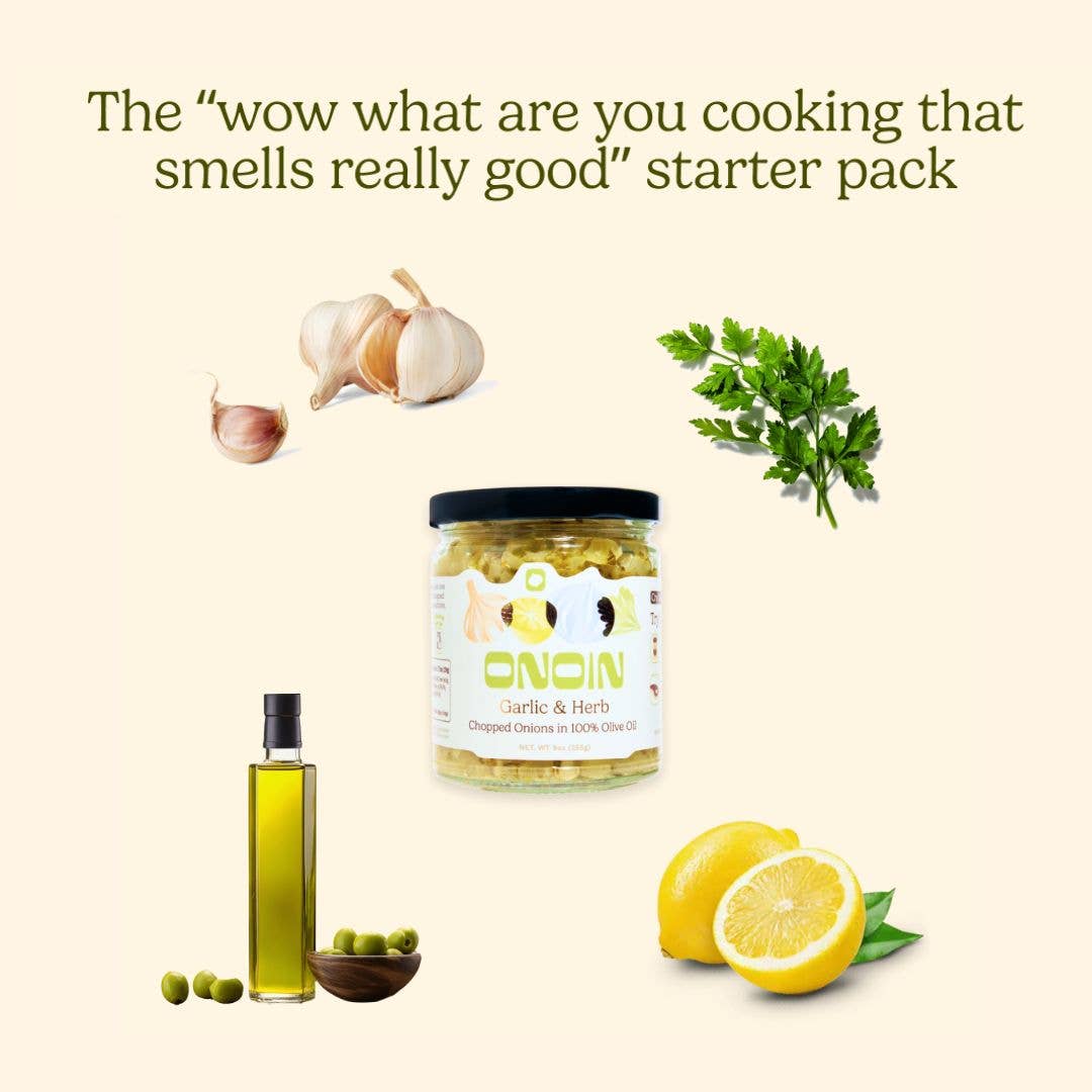 Garlic & Herb Chopped Onions – Onoin