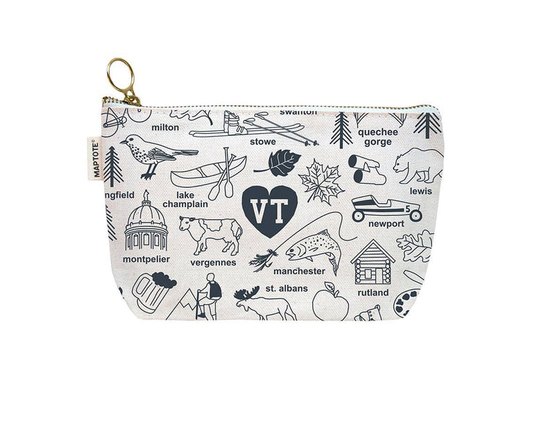 Vermont Zipped Pouch: Natural