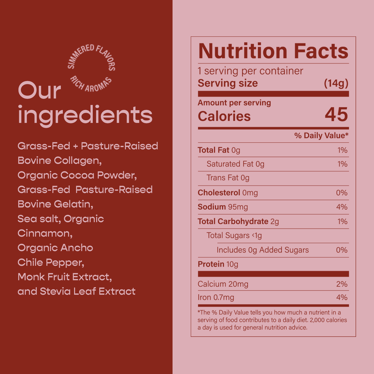 Cocoa Bone Broth (4 Single-Serve Sachets)