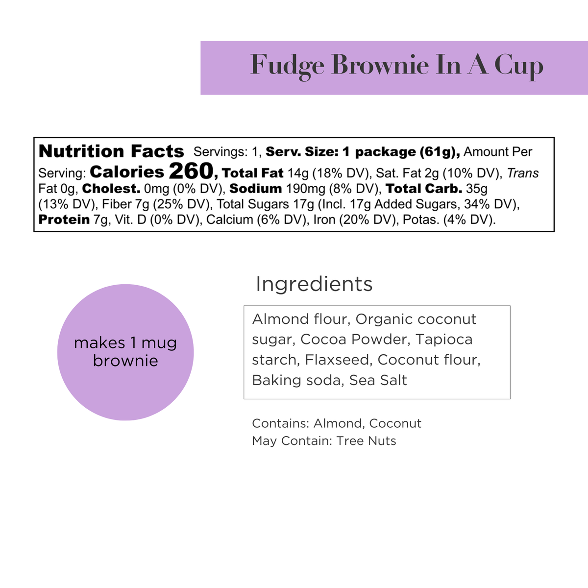 Instant Treat: Fudge Brownie In A Cup