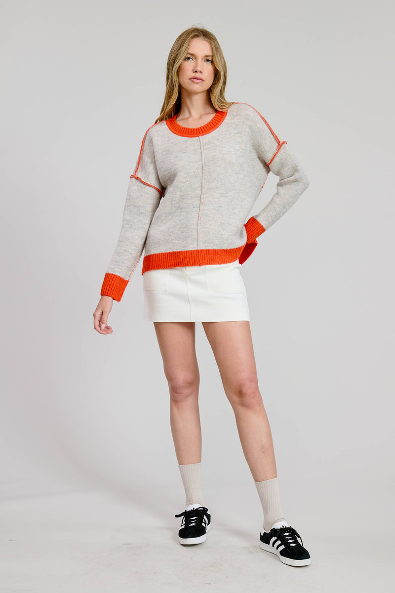 Color Contrast Sweater