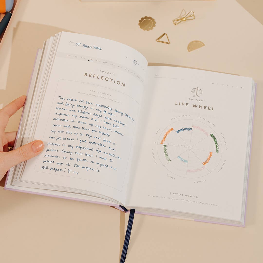 Guided Gratitude Journal, A5 Hardcover - Gratitude Attitude