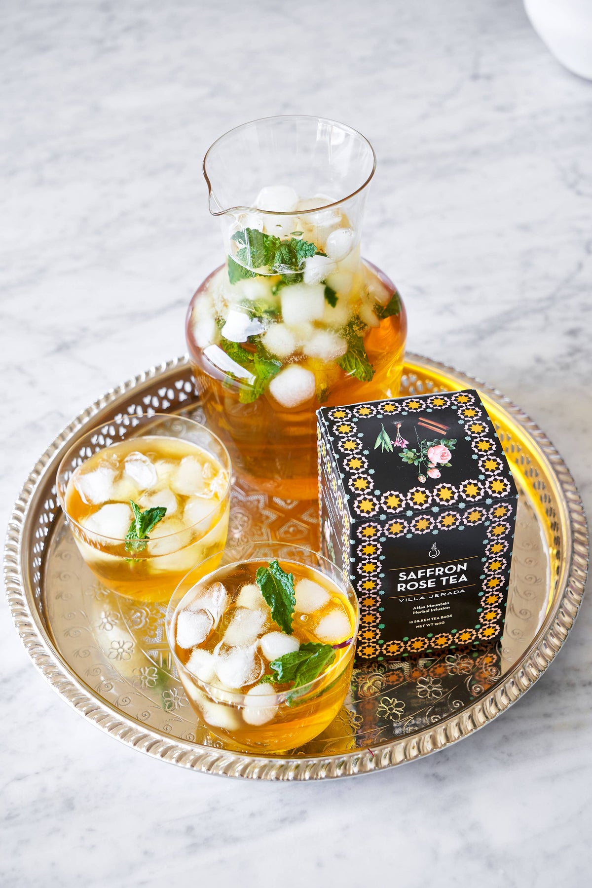 Saffron Rose Green Tea - (150g) 12 tea bags