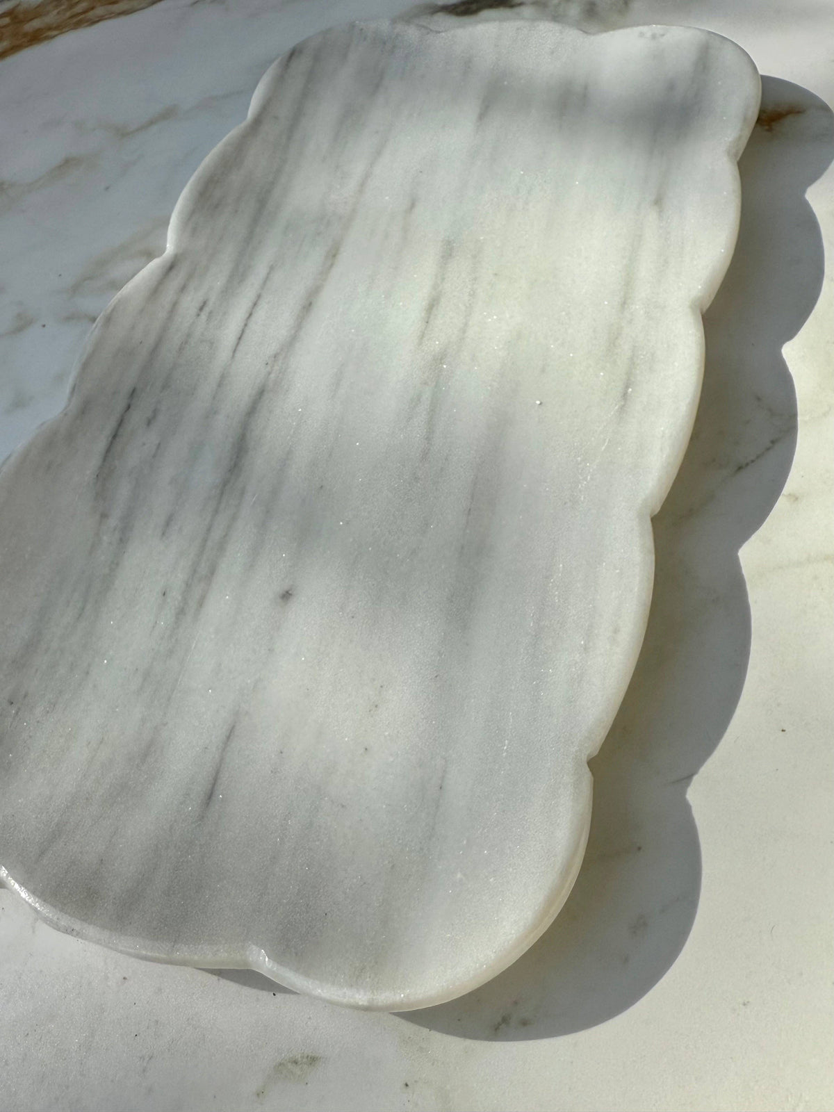 Josaphine Marble Tray, White