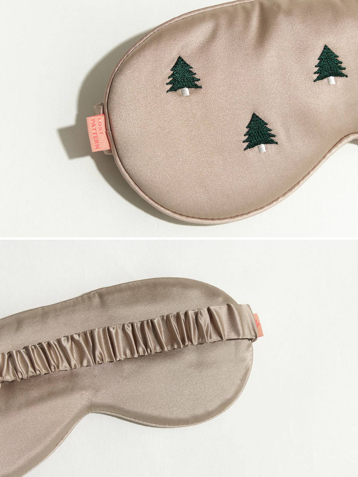 "Evergreen" Silk Sleep Eye Mask: Khaki