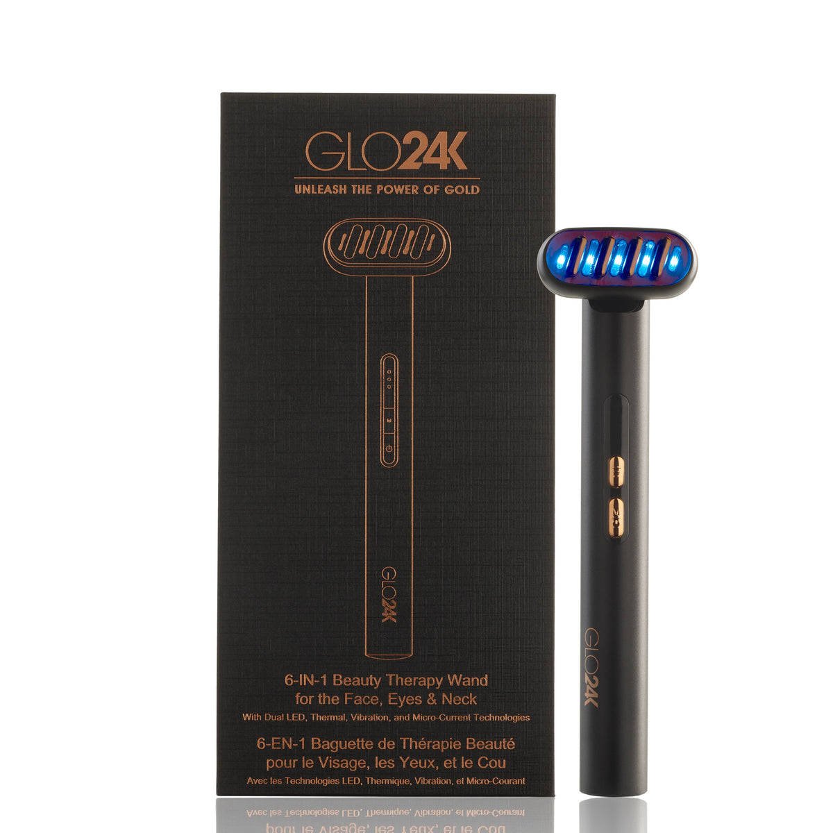 GLO24K 6-IN-1 Beauty Therapy Wand