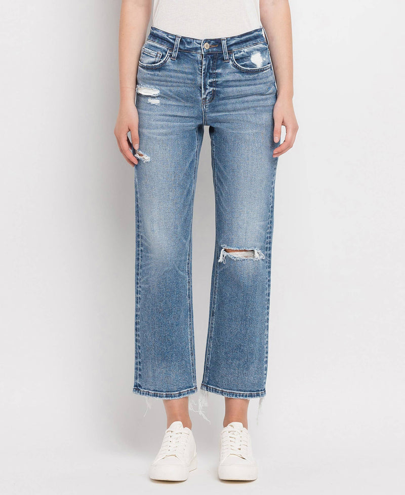 High Rise, Distressed Jeans