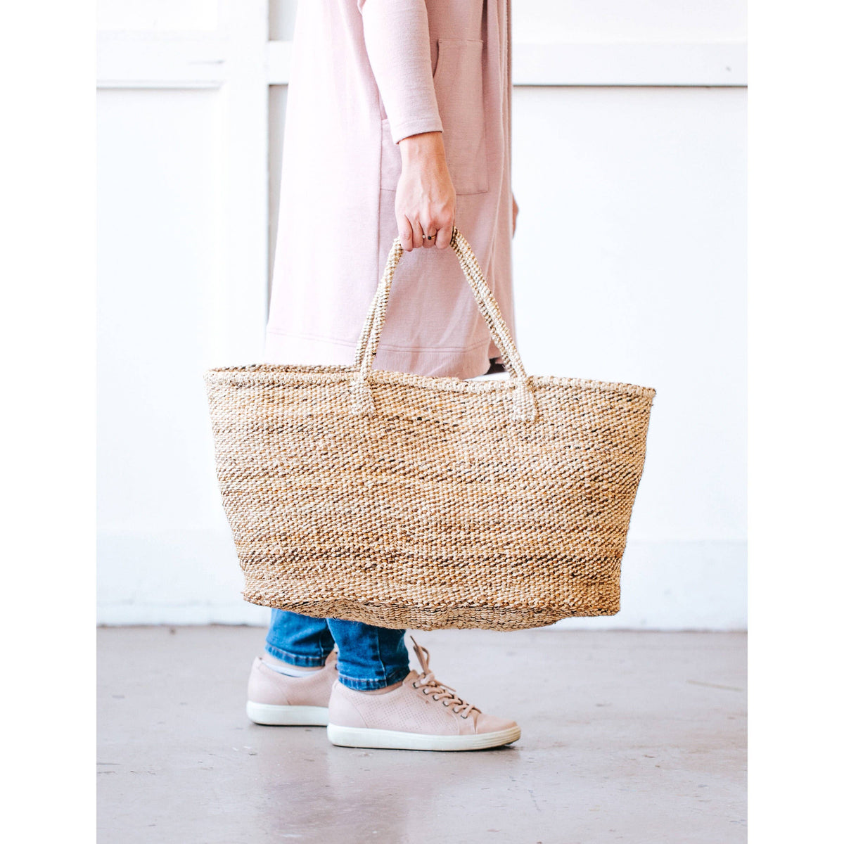 Sisal Tote: Pink Lemonade