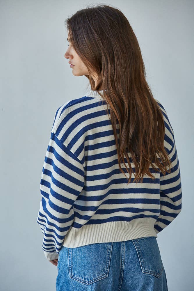 Navy Stripe Sweater