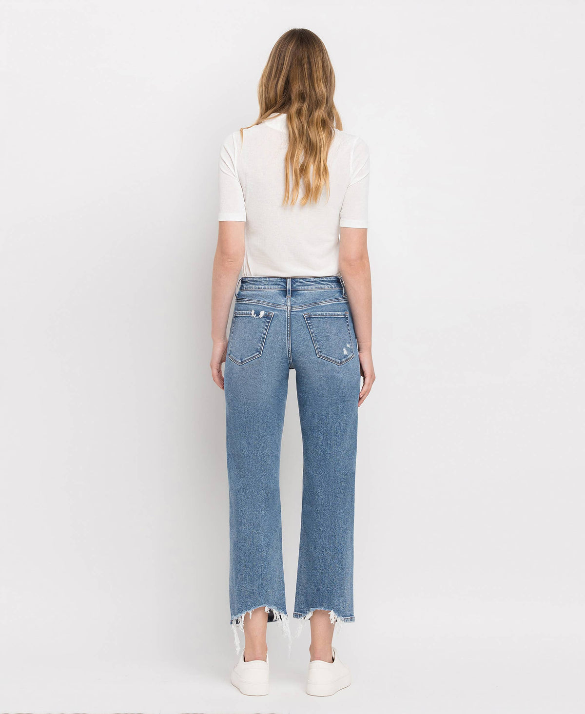 High Rise, Distressed Jeans