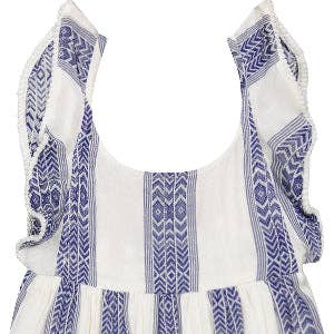 Daphne Girl's Flutter Sleeve Dress