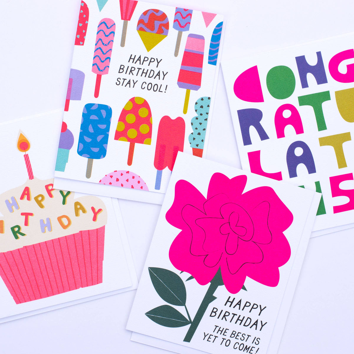 Block Letter Congratulations Card