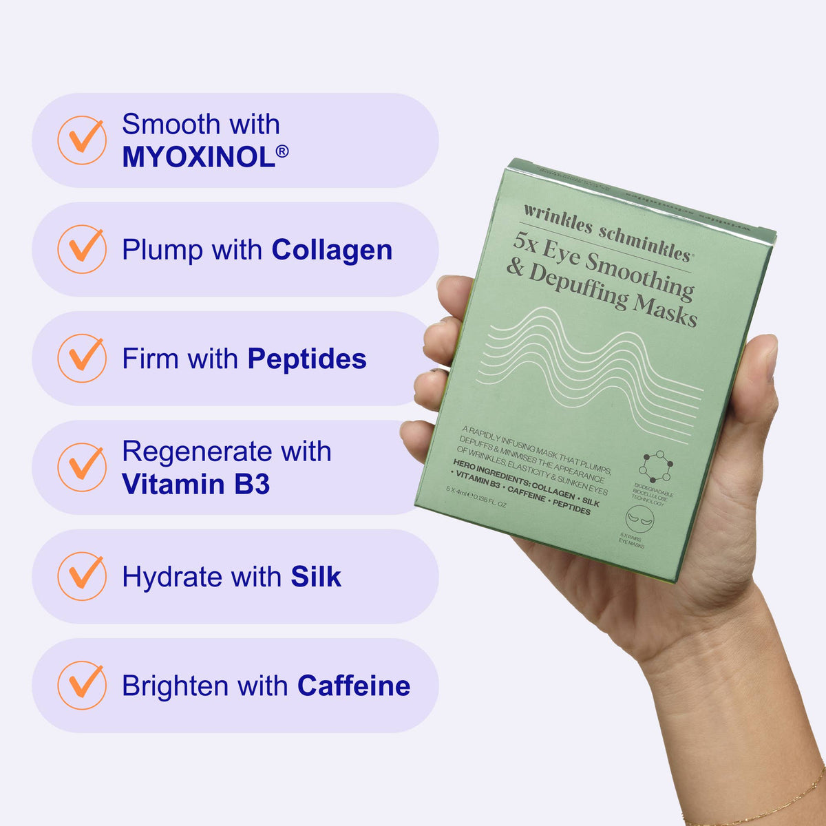 Eye Smoothing & Depuffing Sheet Masks
