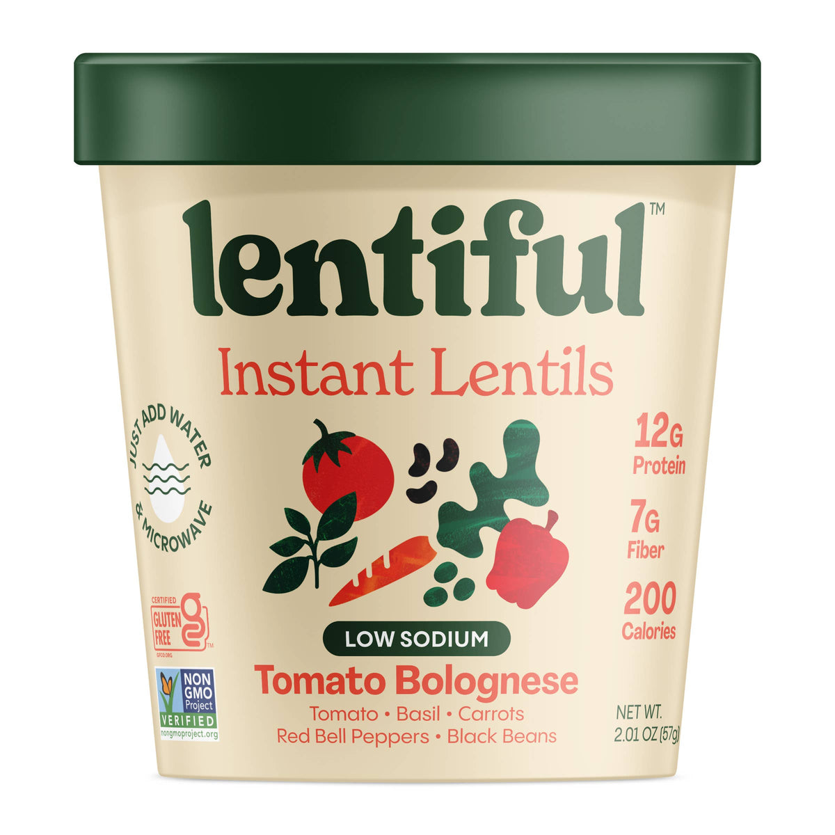 Low Sodium Tomato Bolognese Instant Lentils