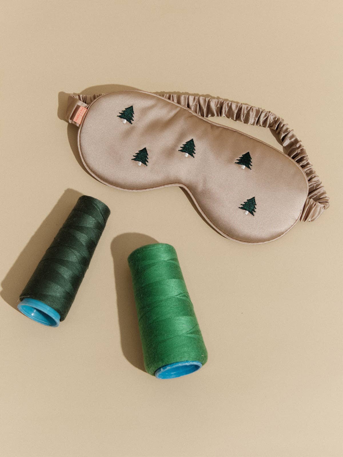 "Evergreen" Silk Sleep Eye Mask: Khaki