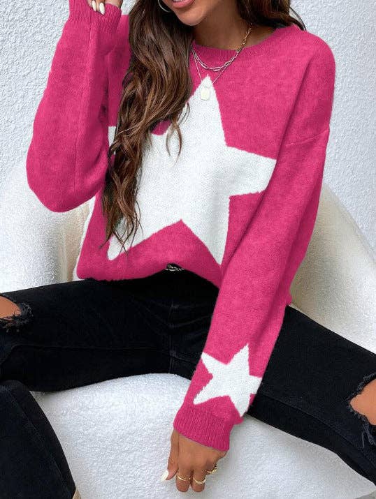 Jacquard Pullover Sweater